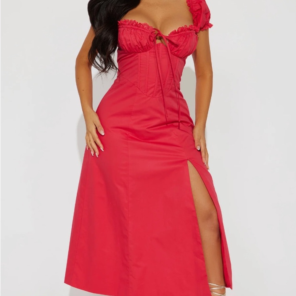 Fashion Nova Red Maxi Dress